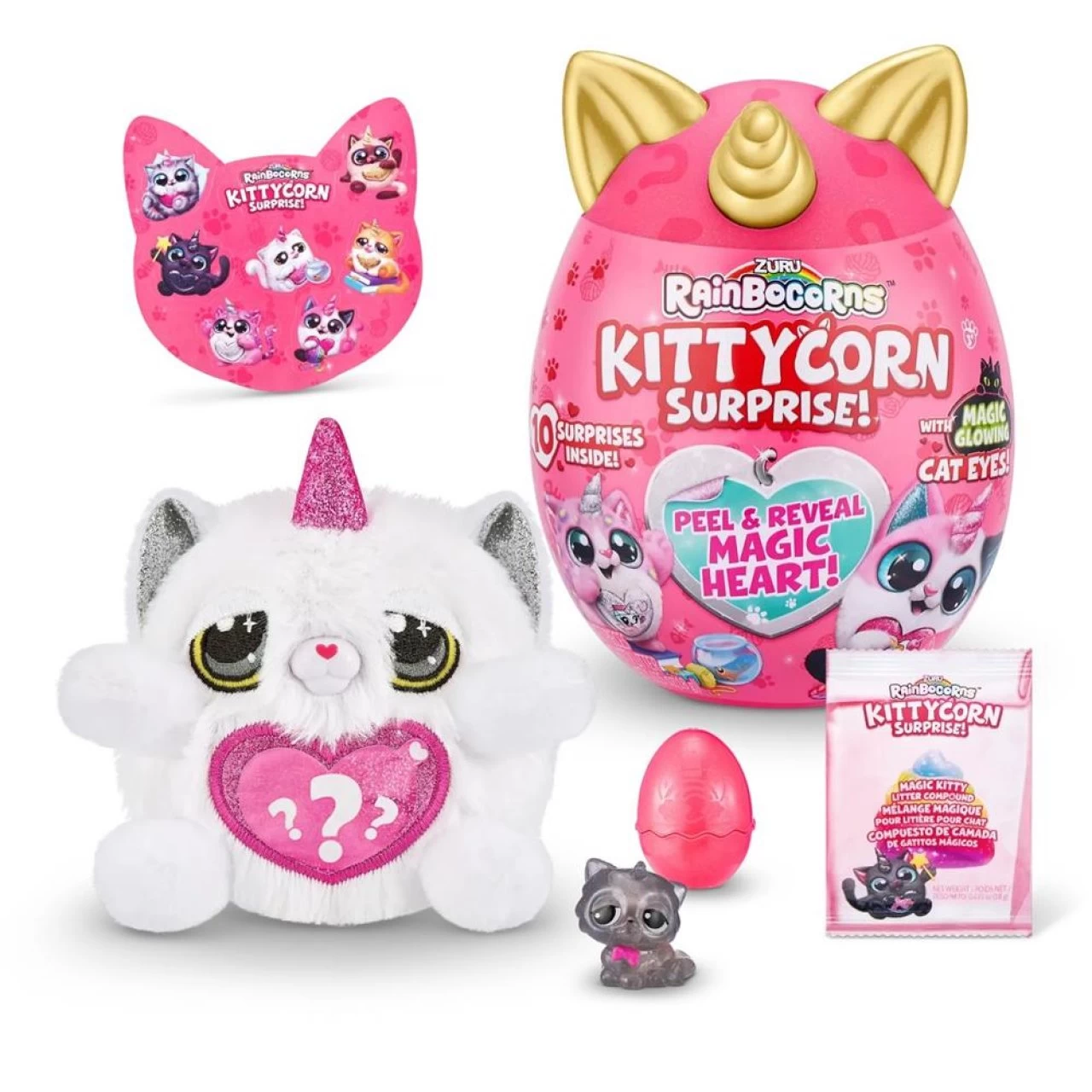 Zuru Rainbocorns Kittycorn Surprise Plüschtier Plüschkatze Mit Einhorn | 1 Stück Zufällig 2 Zuru Rainbocorns Kittycorn Surprise Plüschtier Plüschkatze Mit Einhorn | 1 Stück Zufällig – Bild 2